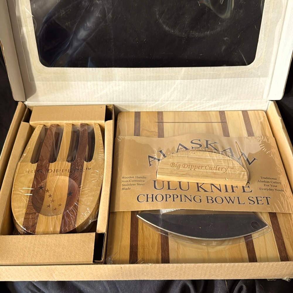 ULU GIFT Set sALad ClaWs bOWl & Knife
